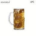 KEMORELA 400ml Frosted Glacier Pint Beer Mugs | Bar Grade Glass