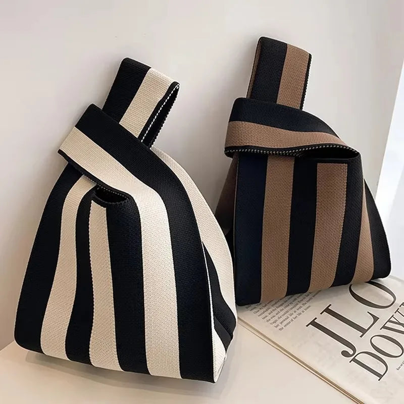 Women's Mini Hand-Woven Felt Handbag | Korean-Style Tote