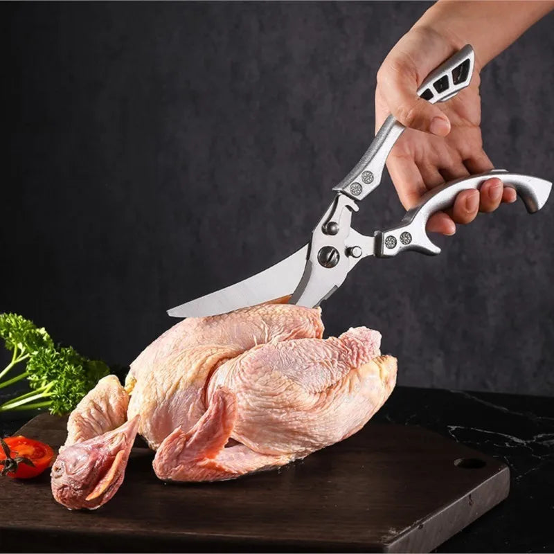 Multifunctional Kitchen Shears – 3CR14 Stainless Steel Bone Scissors