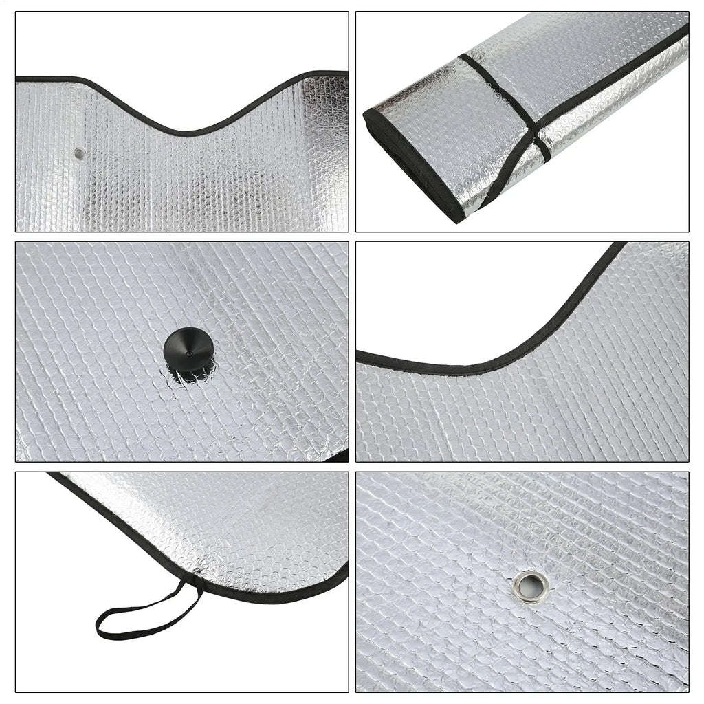 Truck Windshield Sun Shade Foldable UV Block Cover 220x80cm