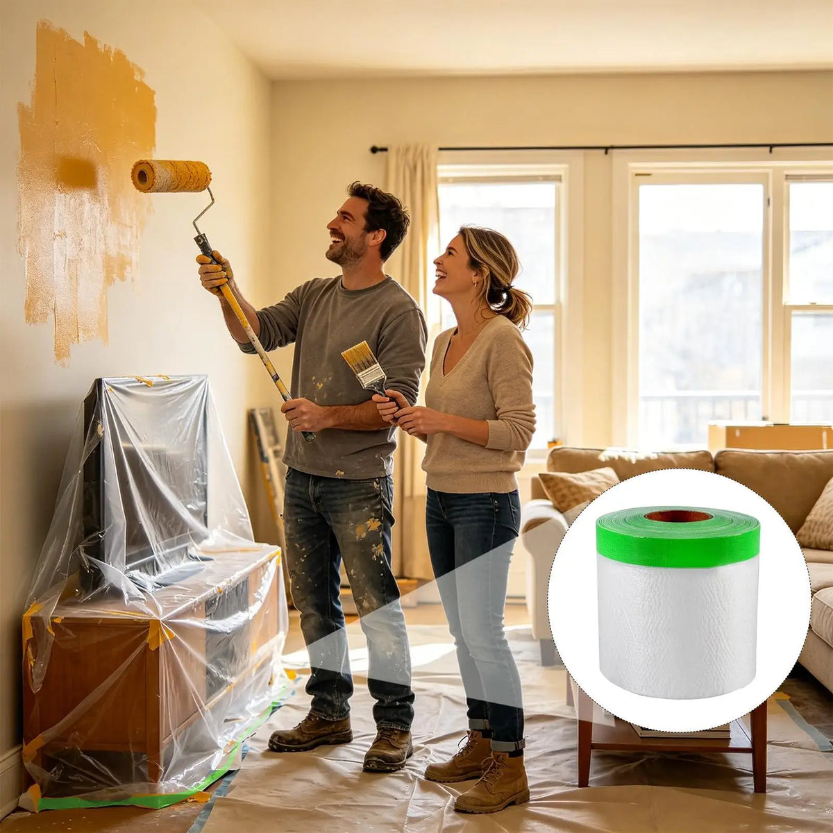 Multi-Purpose Painters Masking Tape – Clean Removal, DIY & Auto