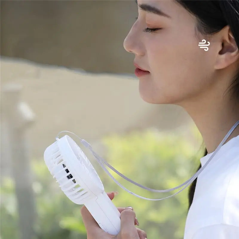 USB Rechargeable Mini Handheld Fan – 1200mAh Portable Cooling