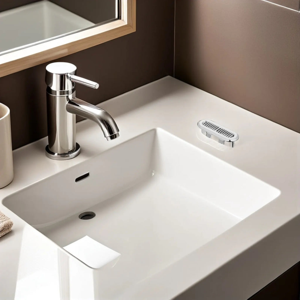Sink Overflow Trim Ring Decorative Fine Mesh Drain Cover Bathroom