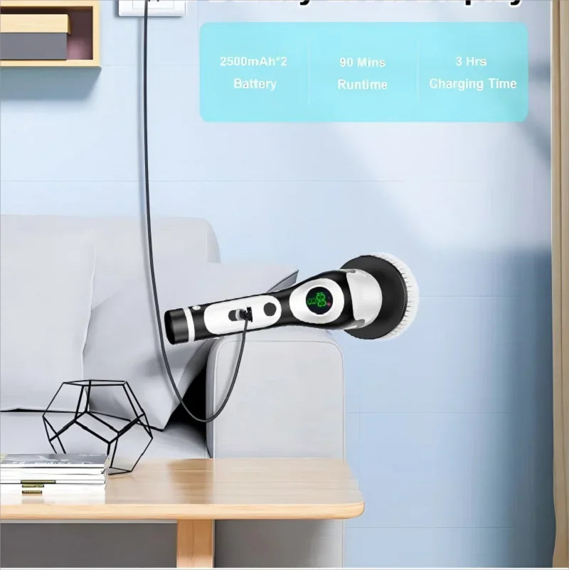 NOCCLILI Rechargeable Electric Scrubber Brush – Rotary Cleaner