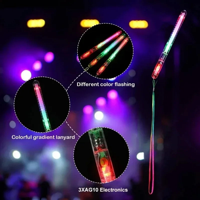 120PCS LED Glow Sticks Rainbow Flash Wands – Party & Events
