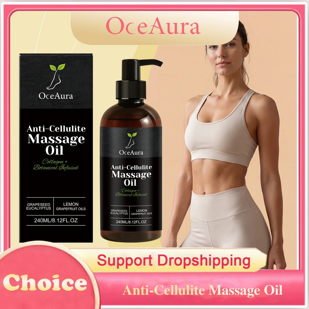 OceAura Collagen Anti-Cellulite Body Oil – Firming & Nourishing