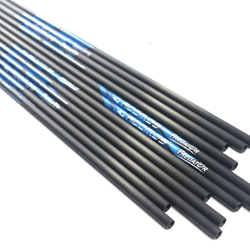 Pure Carbon Arrows Shaft 32 ID6 2 Arrow Tube Spine250-1000 Compound