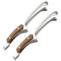 Stainless Steel BBQ Tongs with Wood Handle | Grilling Tongs
