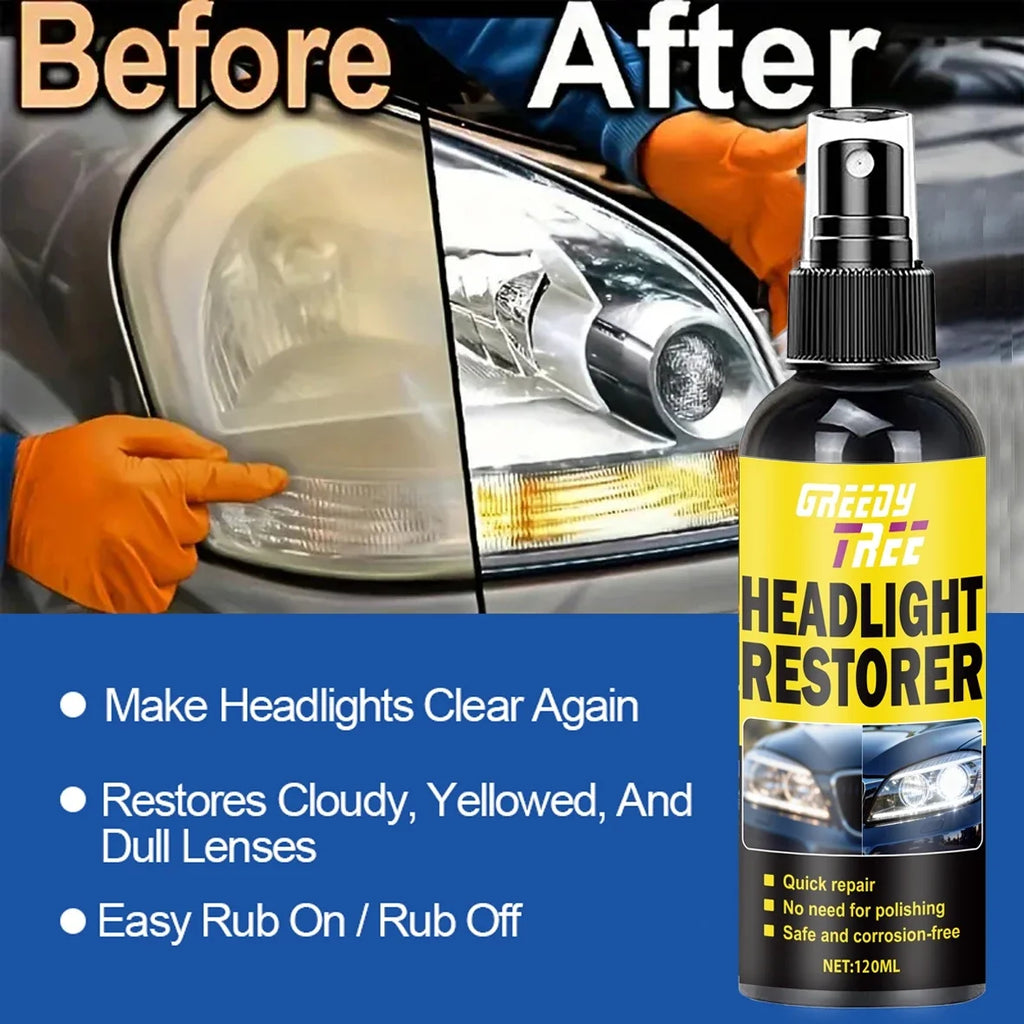 Headlight Lens Restoration Kit – Removes Yellowing & Oxidation