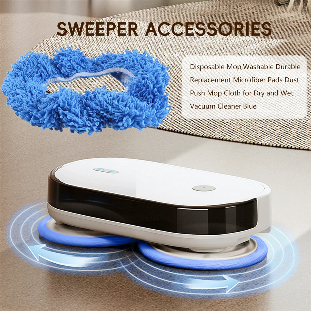Washable Microfiber Mop Replacement Pads – Dry & Wet Cleaning