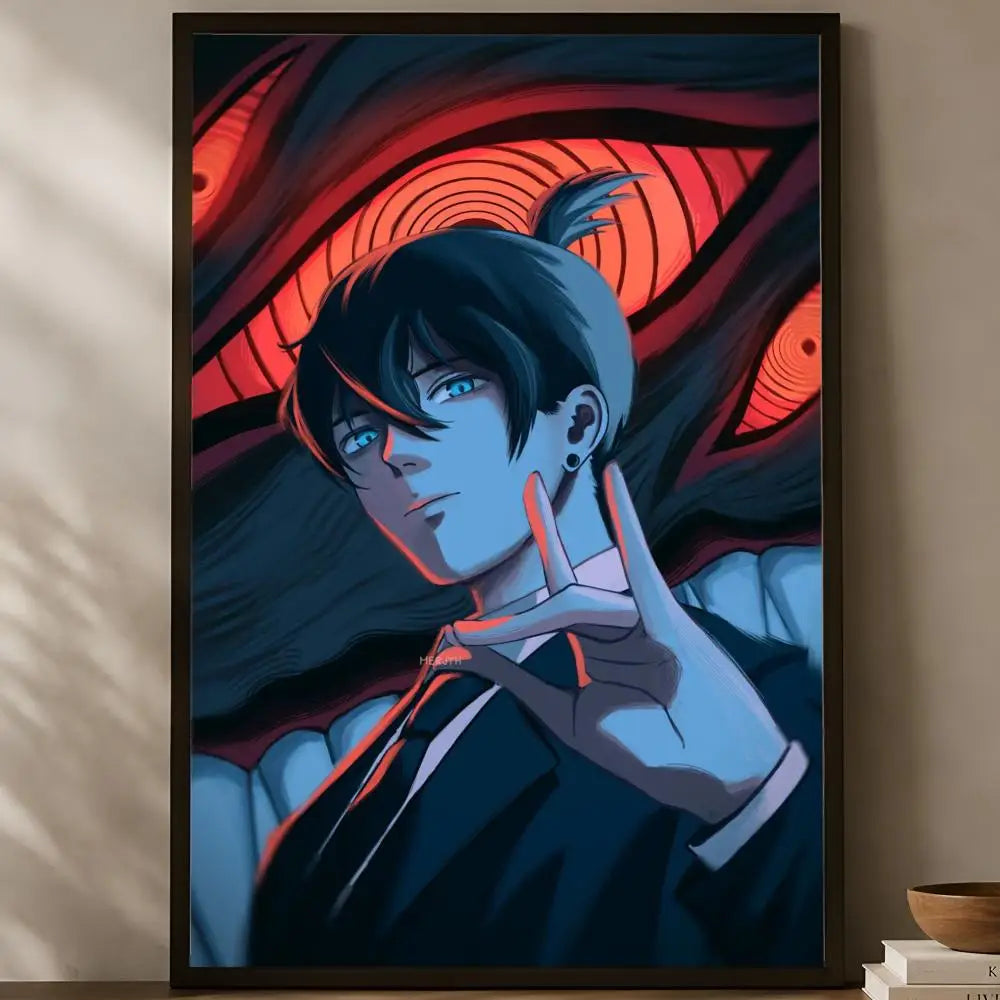 Anime Aki Hayakawa Self-Stick Wall Art Poster | HD Waterproof