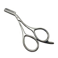 Stainless Steel Eyebrow Scissors with Comb – Precision Grooming