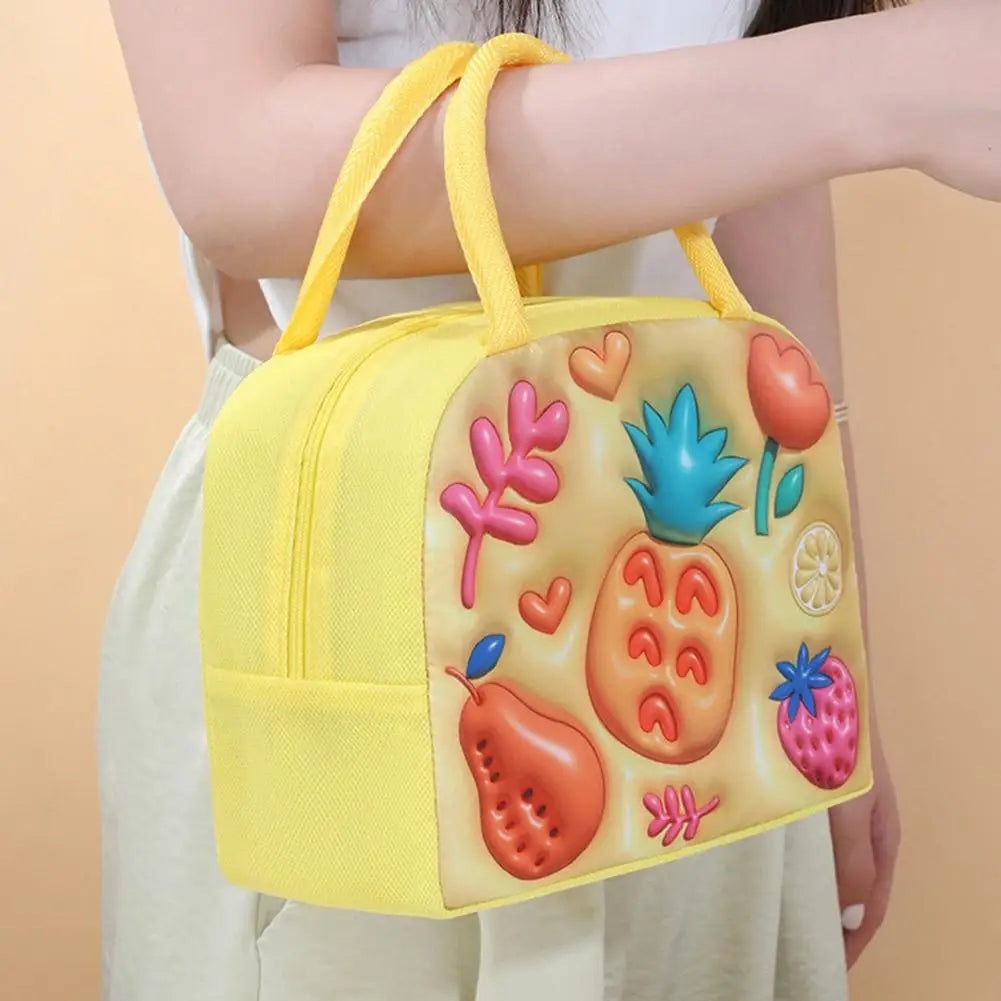3D Cartoon Animal Insulated Lunch Bag – Kids Bento Tote