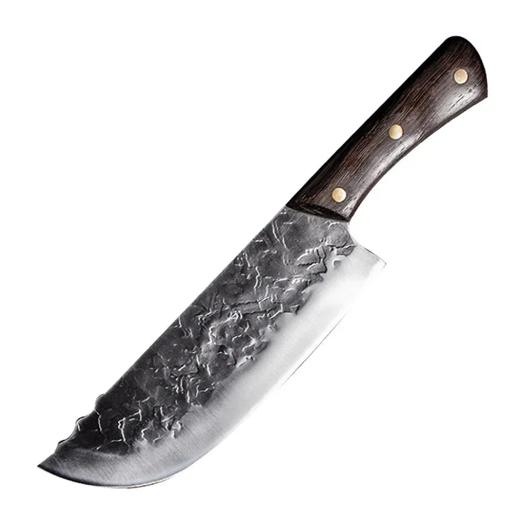 8-Inch Handmade Forged Chinese Chef Cleaver | 5Cr15 Steel