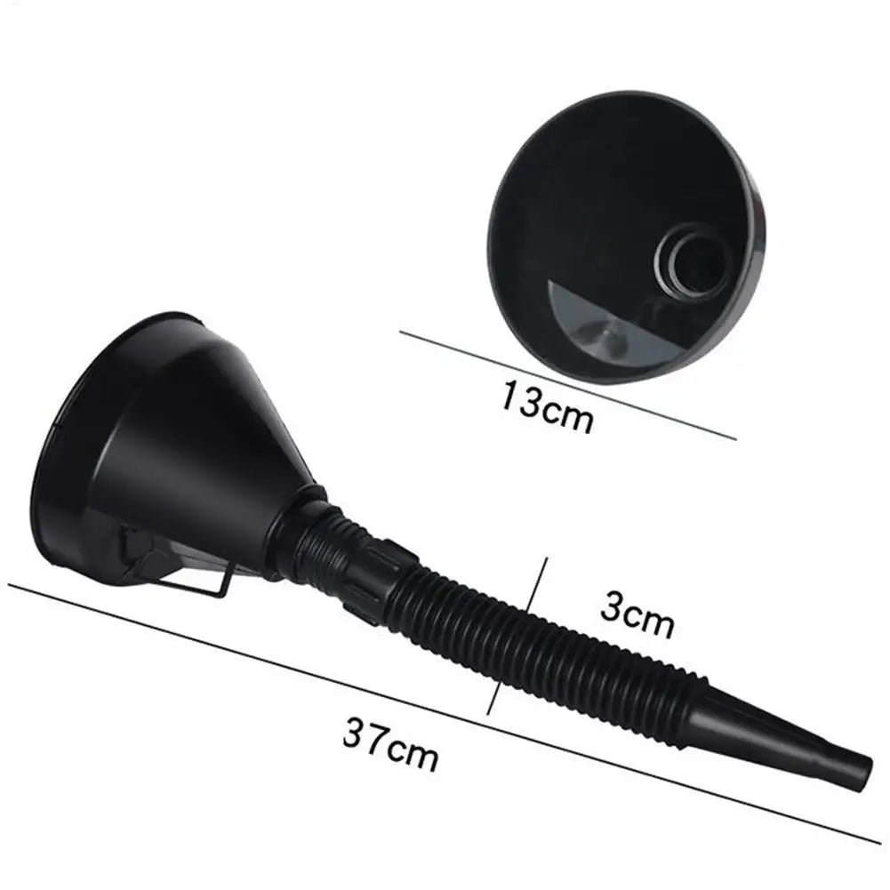Flexible Long Neck Automotive Funnel Set with Filter – Cars & Trucks