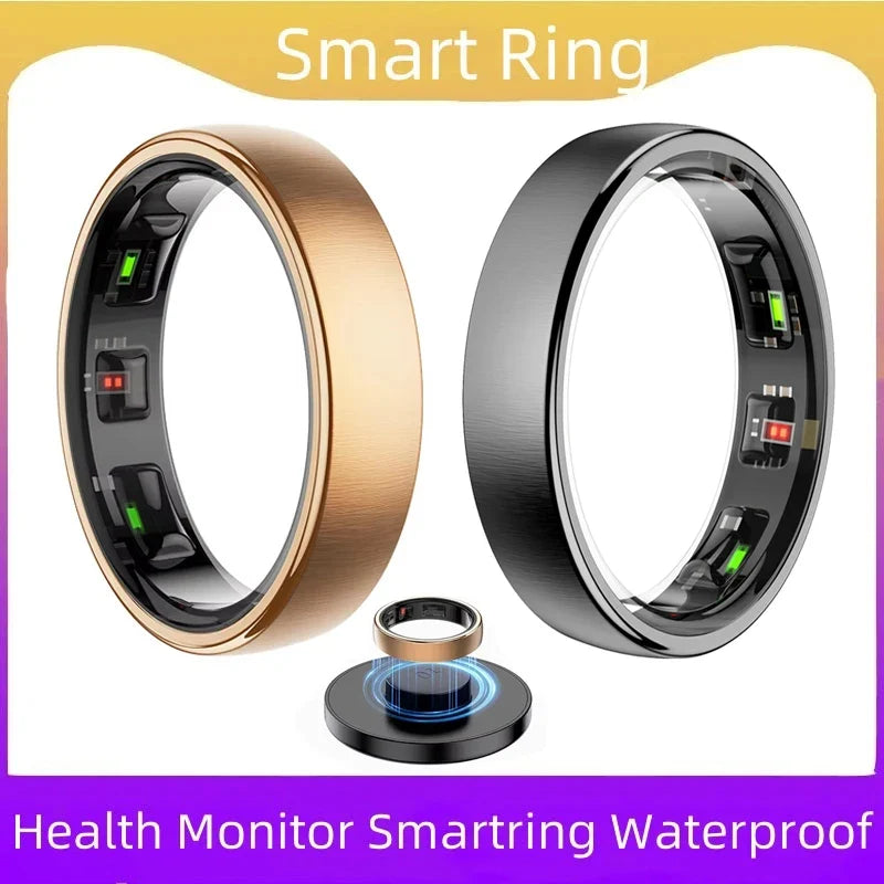 R10 Steel Smart Ring Men Women Waterproof Health Monitor Wireless