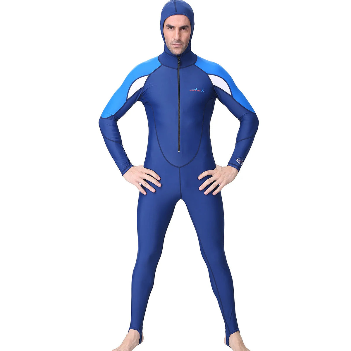UPF 50+ Hooded Rash Guard Wetsuit | One-Piece Long Sleeve Swimsuit