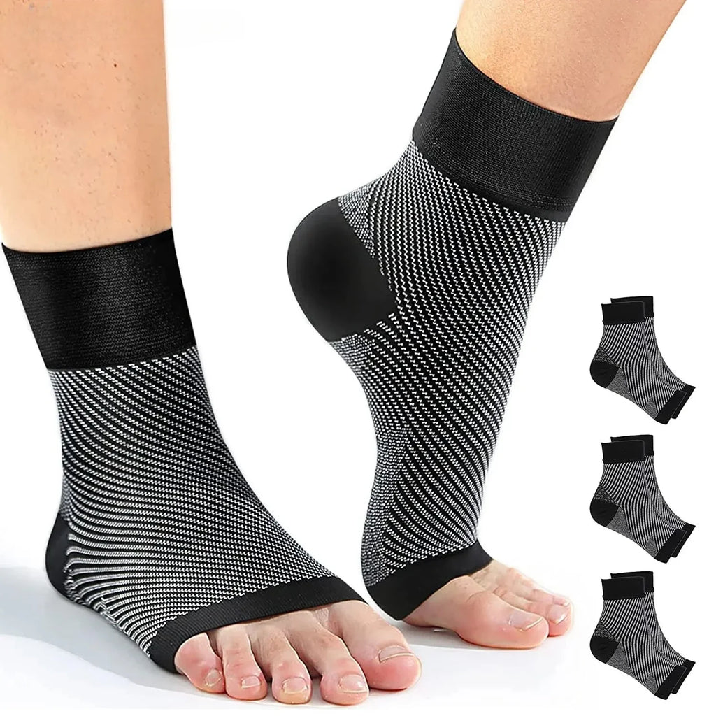 Compression Ankle Brace Socks – Arch & Heel Support (1 Pair)