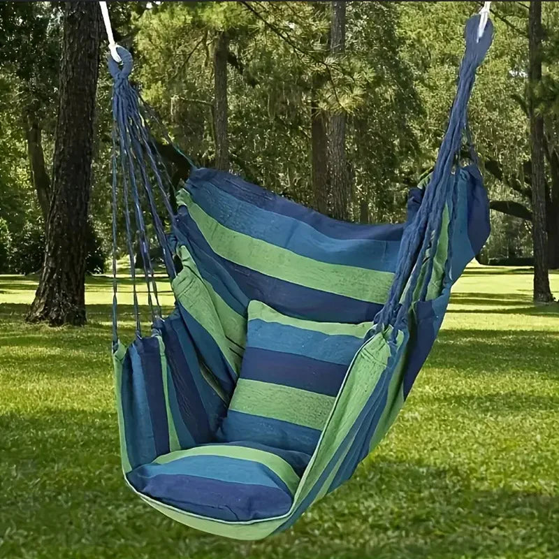 Cotton Hanging Hammock Swing Chair – Indoor & Outdoor