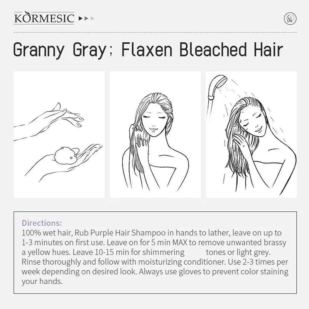 Keratin Purple Shampoo – Color Protect, Anti-Brass & Repair