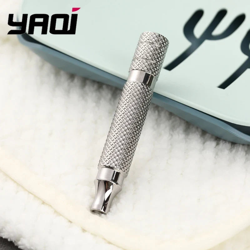 YAQI Polished Titanium Safety Razor Handle for Men
