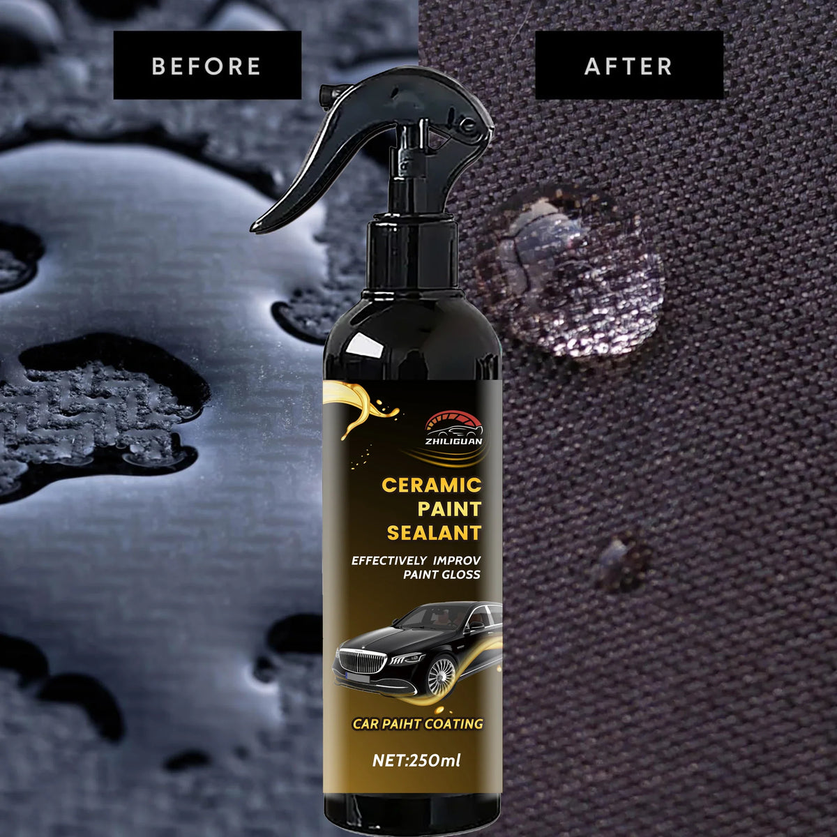 Ceramic Coating Quick Coat Spray – Waterless Wash & Wax Sealant
