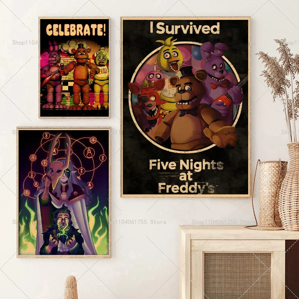 Five Nights at Freddy's Wall Poster – Self-Adhesive Waterproof