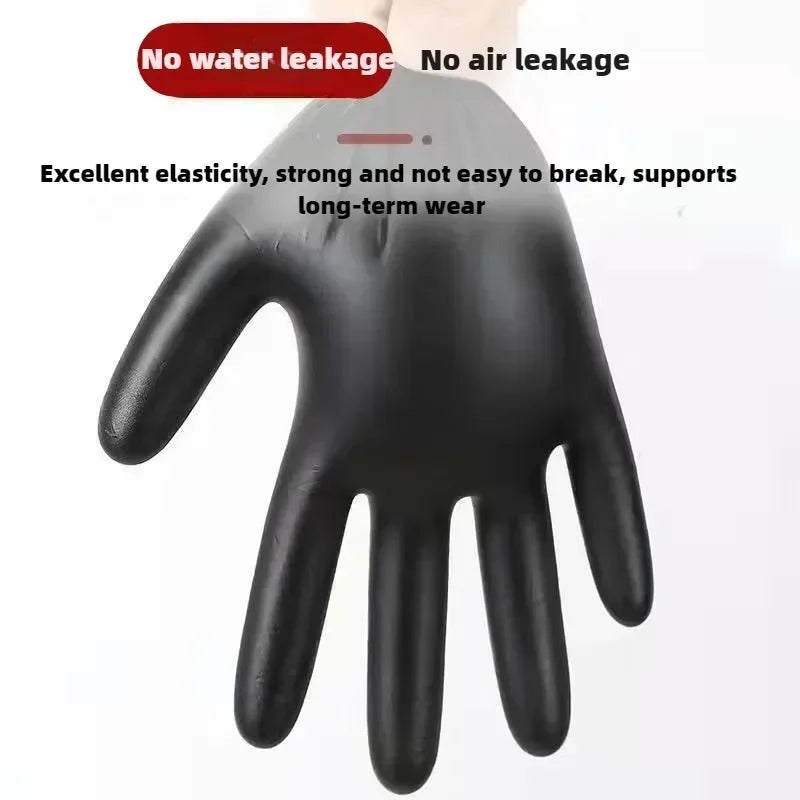 Black Nitrile Disposable Gloves 100pk – Powder Free S/M/L/XL
