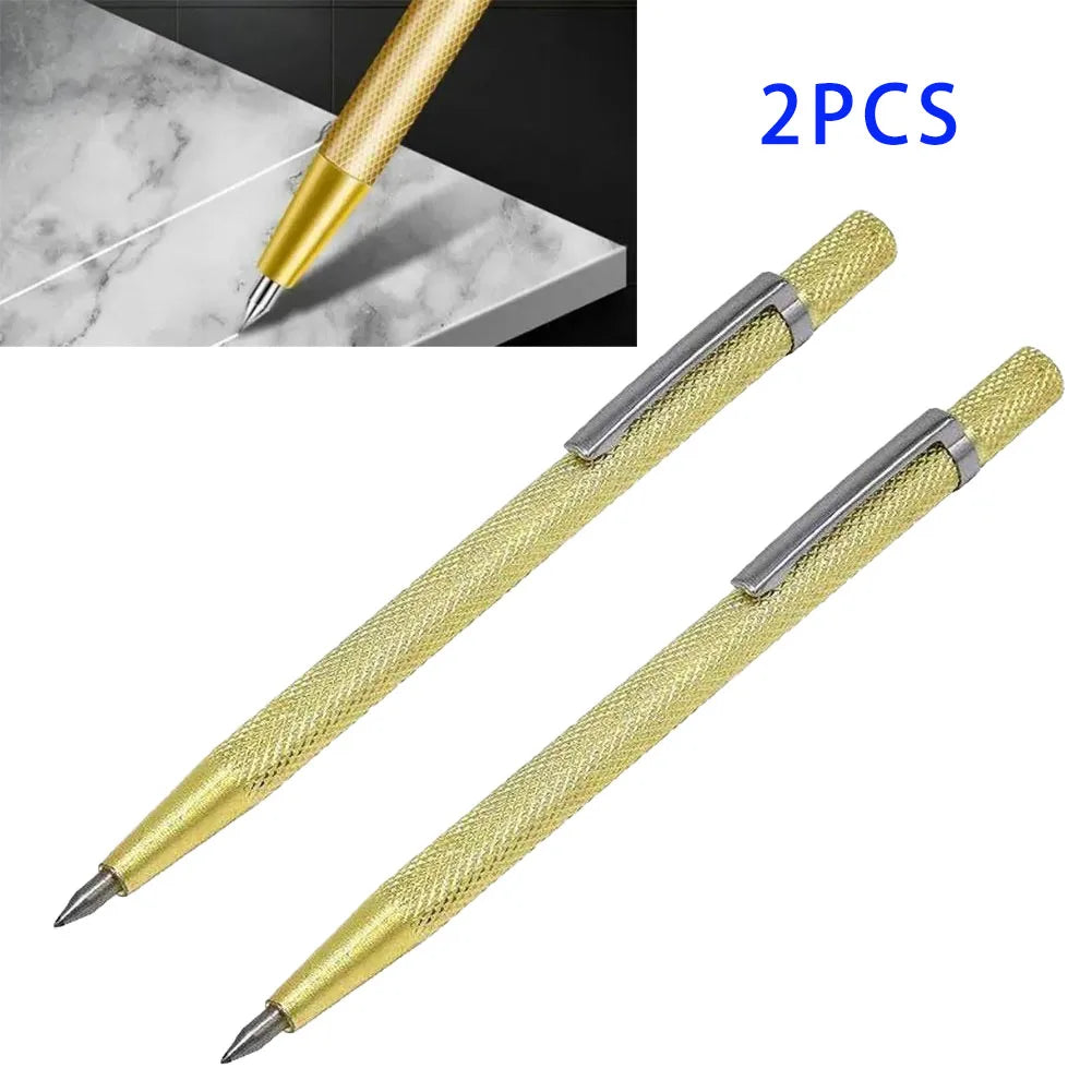 2-Pack Carbide Tip Scriber Pens – Glass, Tile & Metal Marking