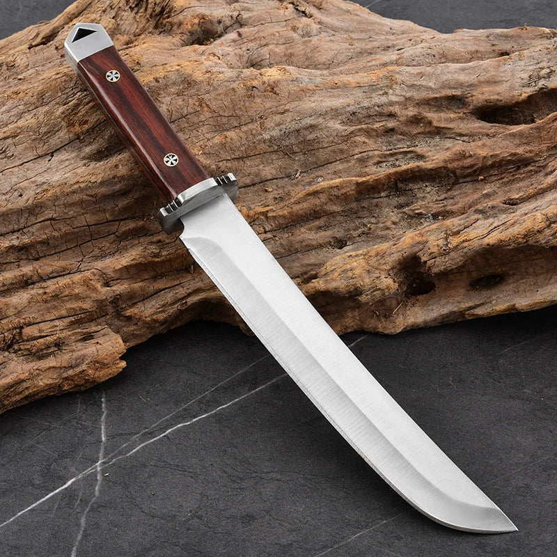 Japanese Chef's Knife – Stainless Steel Cleaver & Wood Handle