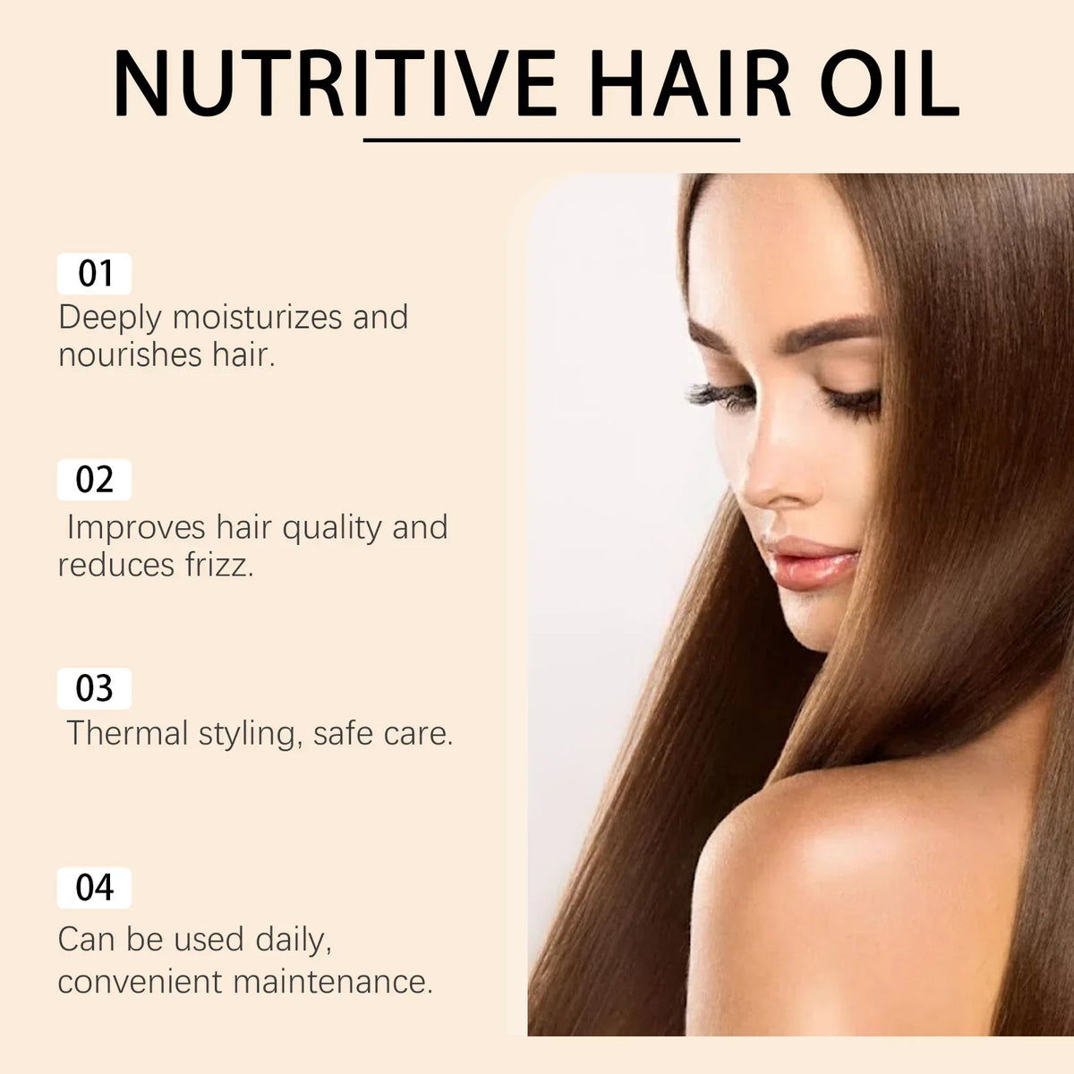 HOEGOA Moisturizing Hair Oil – Daily Hydration, Smooth & Silky