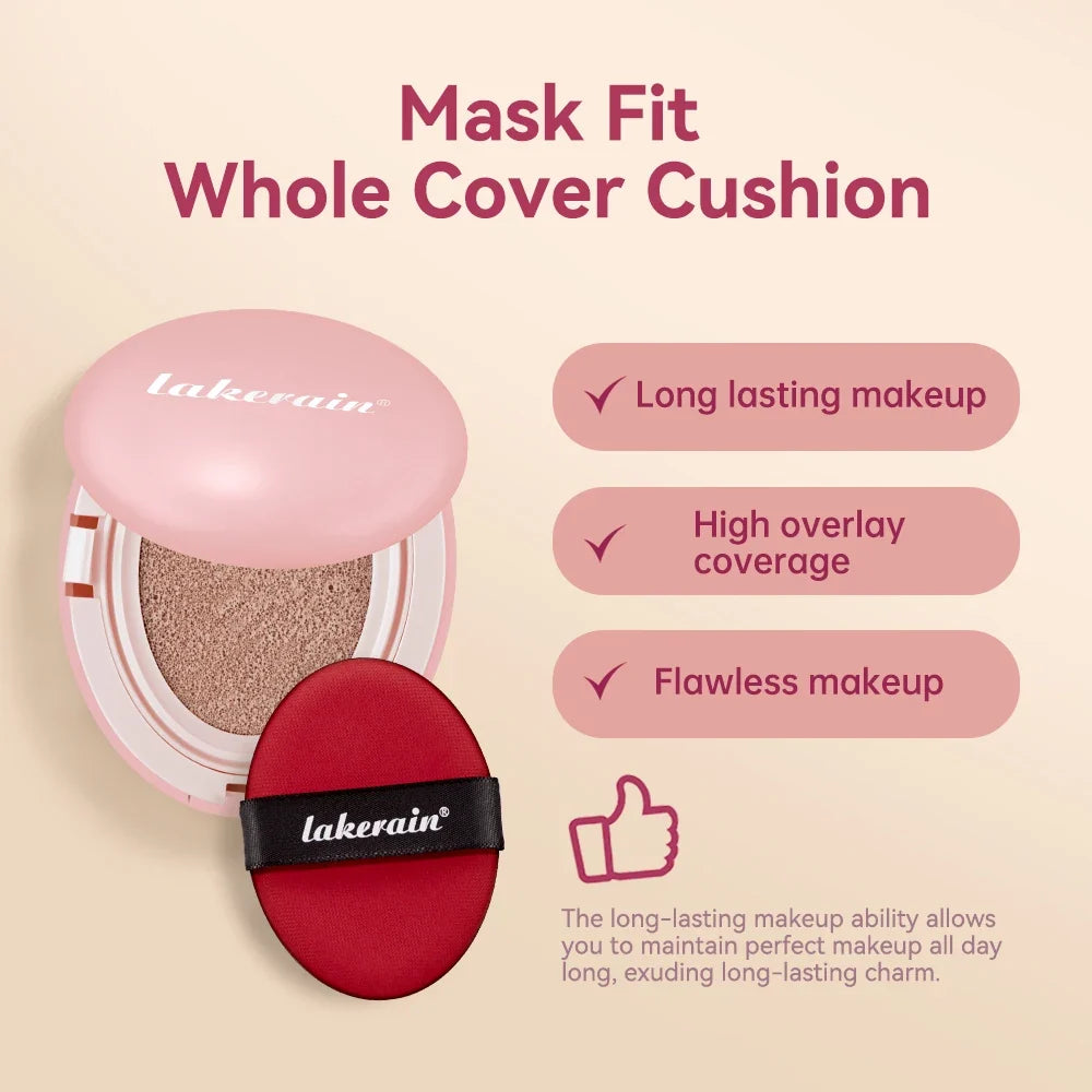 Lakerain Cushion Foundation – Waterproof, Brightening & 72Hr Wear