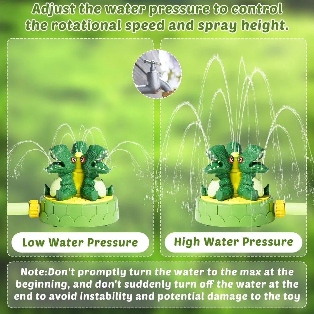 Dinosaur Water Sprinkler for Kids – Outdoor Summer Yard Toy