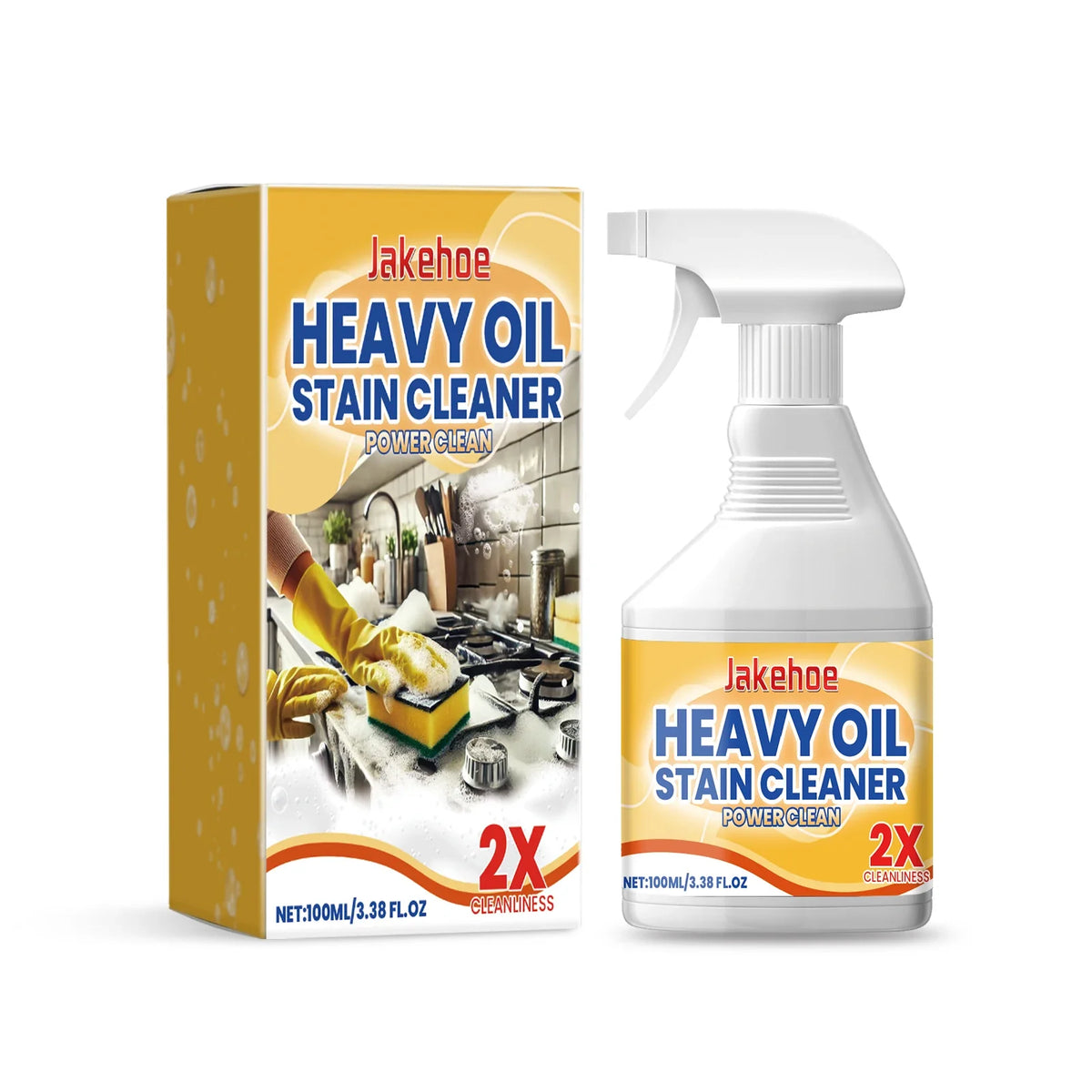 JAKEHOE Kitchen Degreaser Spray – Oven, BBQ & Stove Cleaner