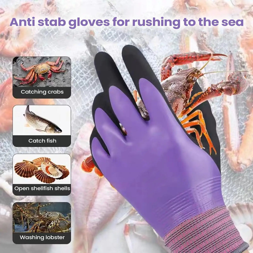 Waterproof Latex Work Gloves – Non-Slip Kitchen & Garden Mitts