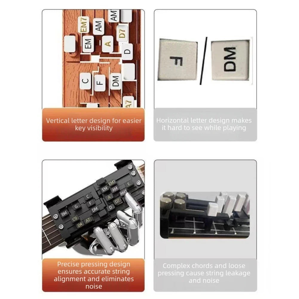 Guitar Chord Presser – One-Touch Learning Aid for Beginners