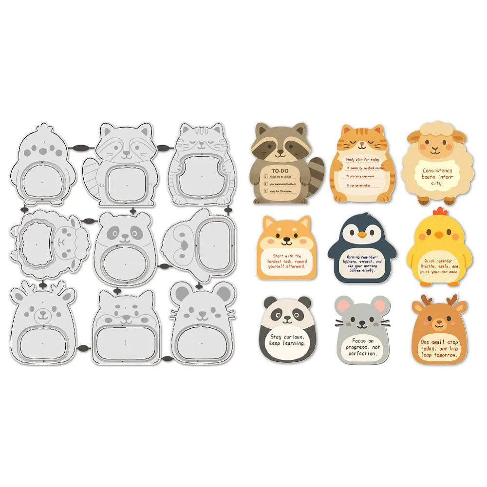 Animal Carbon Steel Cutting Dies – DIY Scrapbooking Stencils