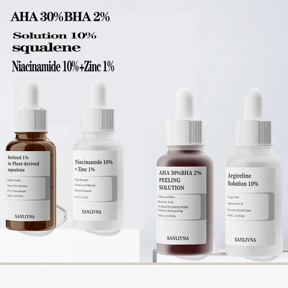 AHA 30% BHA 2% Exfoliating Face Serum | Niacinamide & Peptide