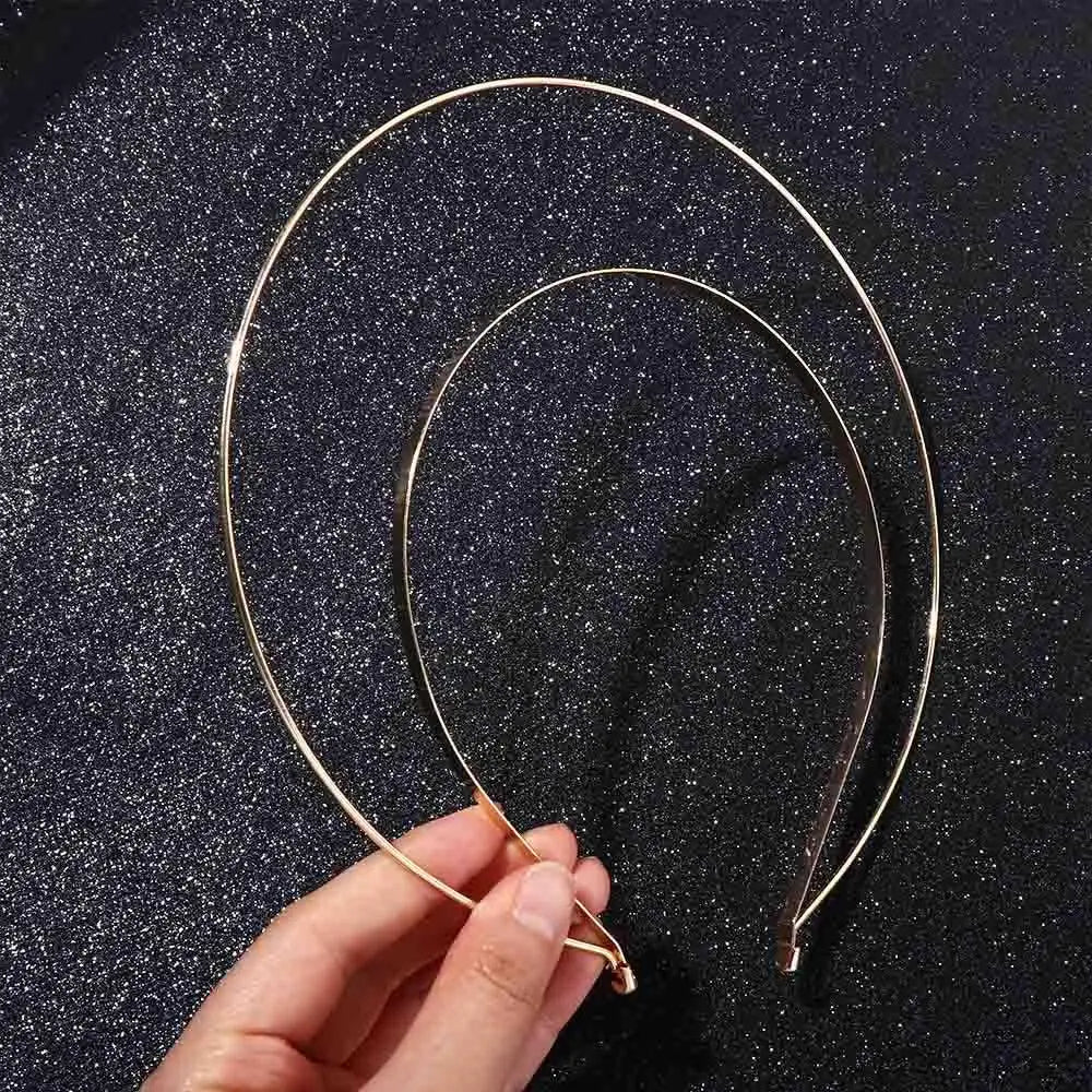 Korean Metal Crown Headband – Multi-Layer Non-Slip Hair Hoop