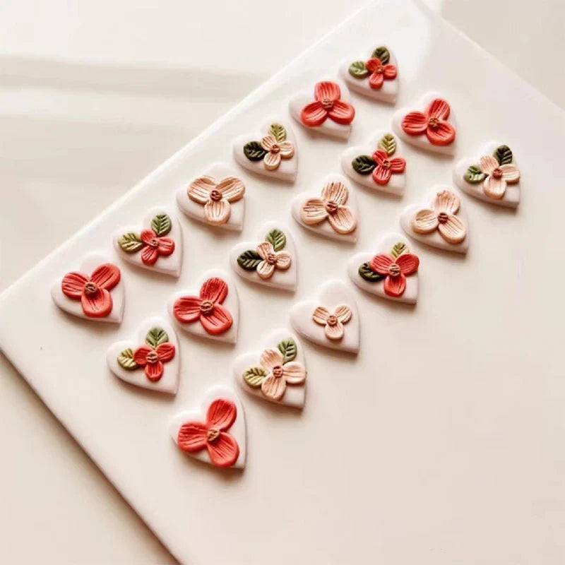3-Piece Mini Flower & Leaf Clay Cutters for DIY Jewelry Making