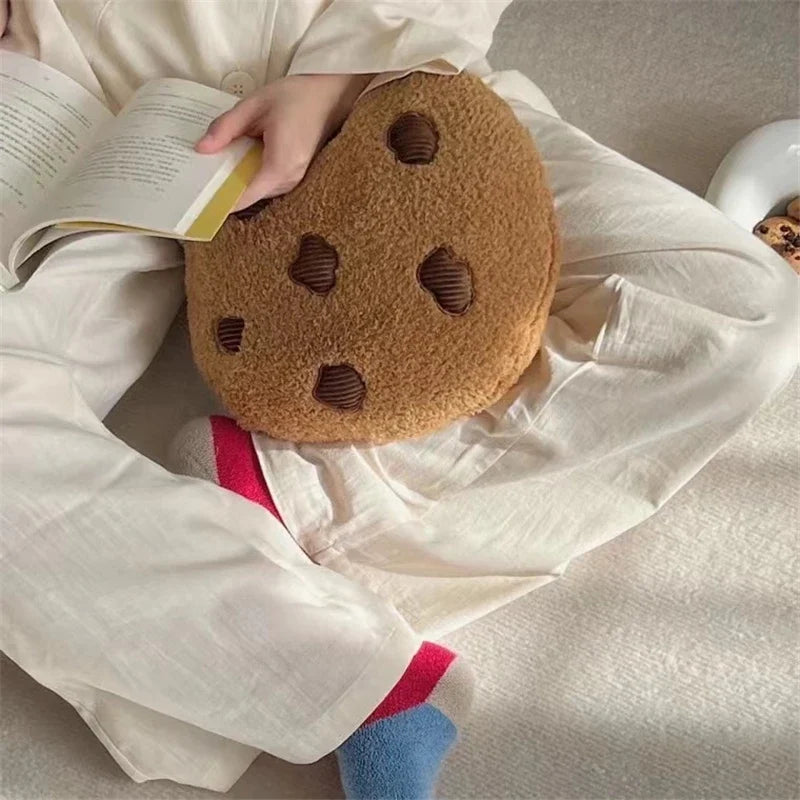 Soft Cookie Pillow Cartoon Cookies Plush Seat Cushion Food Children