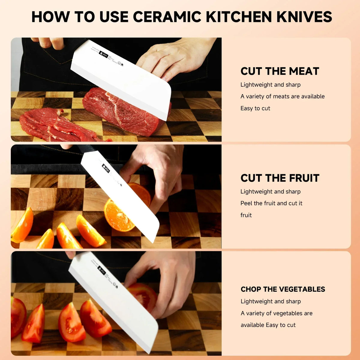 Hand Forged Stainless Steel Chef Cleaver Kitchen Knife