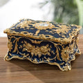 European Retro Metal Jewelry Box – Ring & Necklace Storage