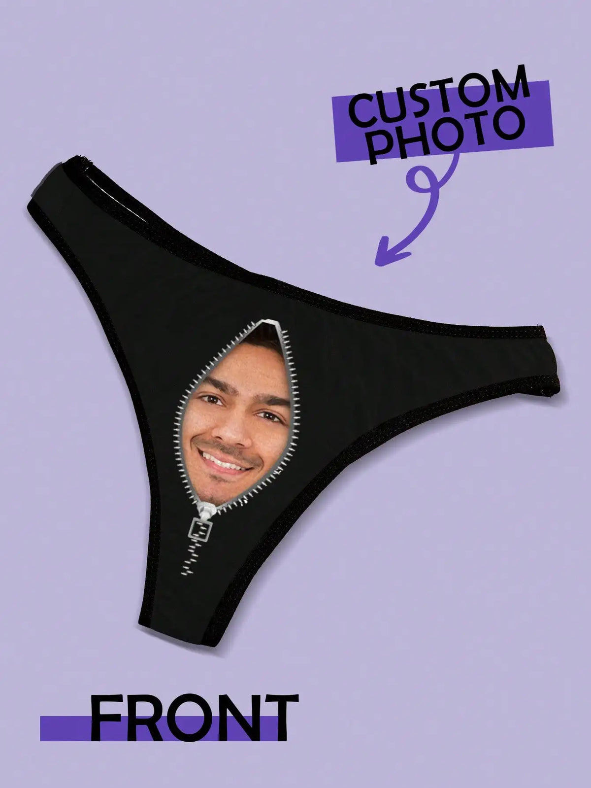 Custom Face Thong | Personalized Women's Underwear Gift