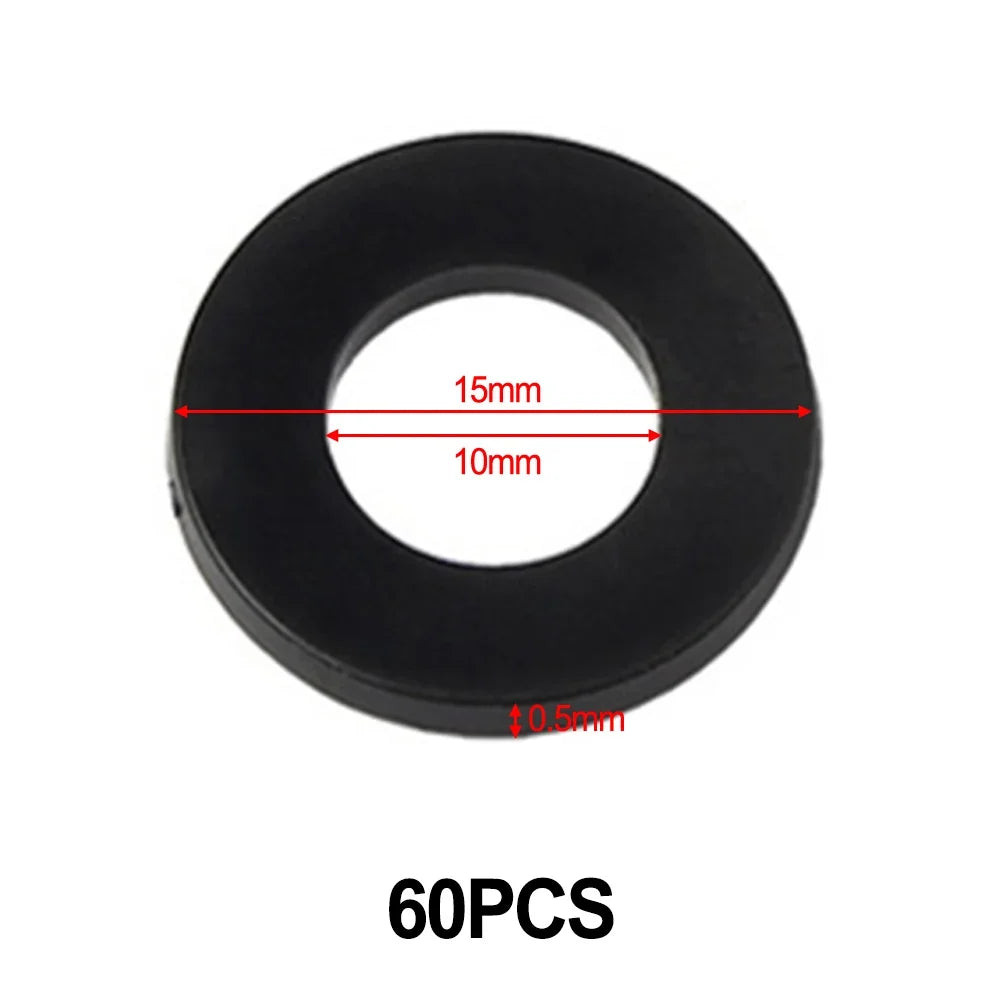 Fitting Rings Washer White Plastic Door Hinge 0 5- Replace Flat Wear