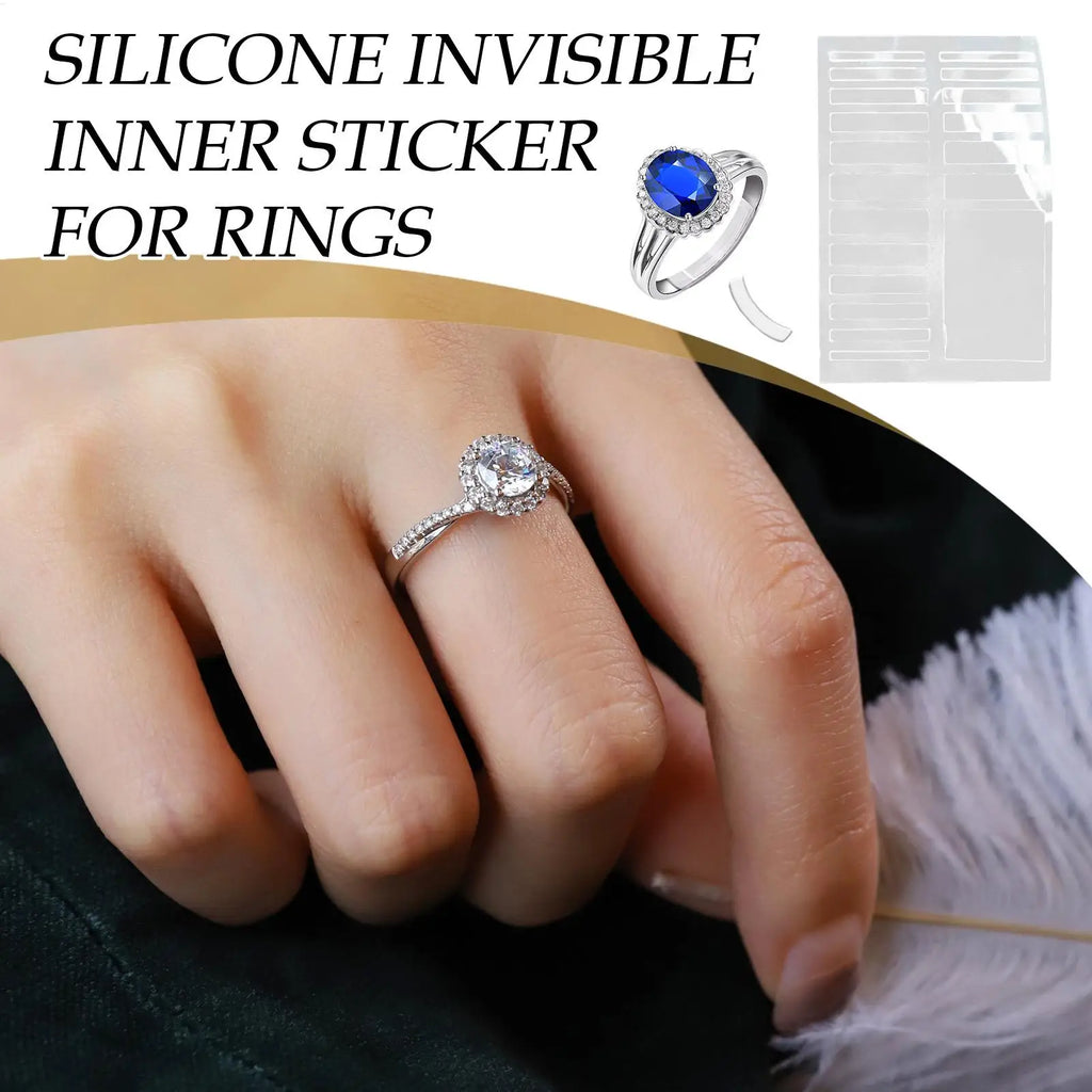 19pc Invisible Ring Size Adjuster – Clear Silicone Tightener