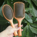 Anti-Static Wooden Air Cushion Hairbrush – Detangle & Style