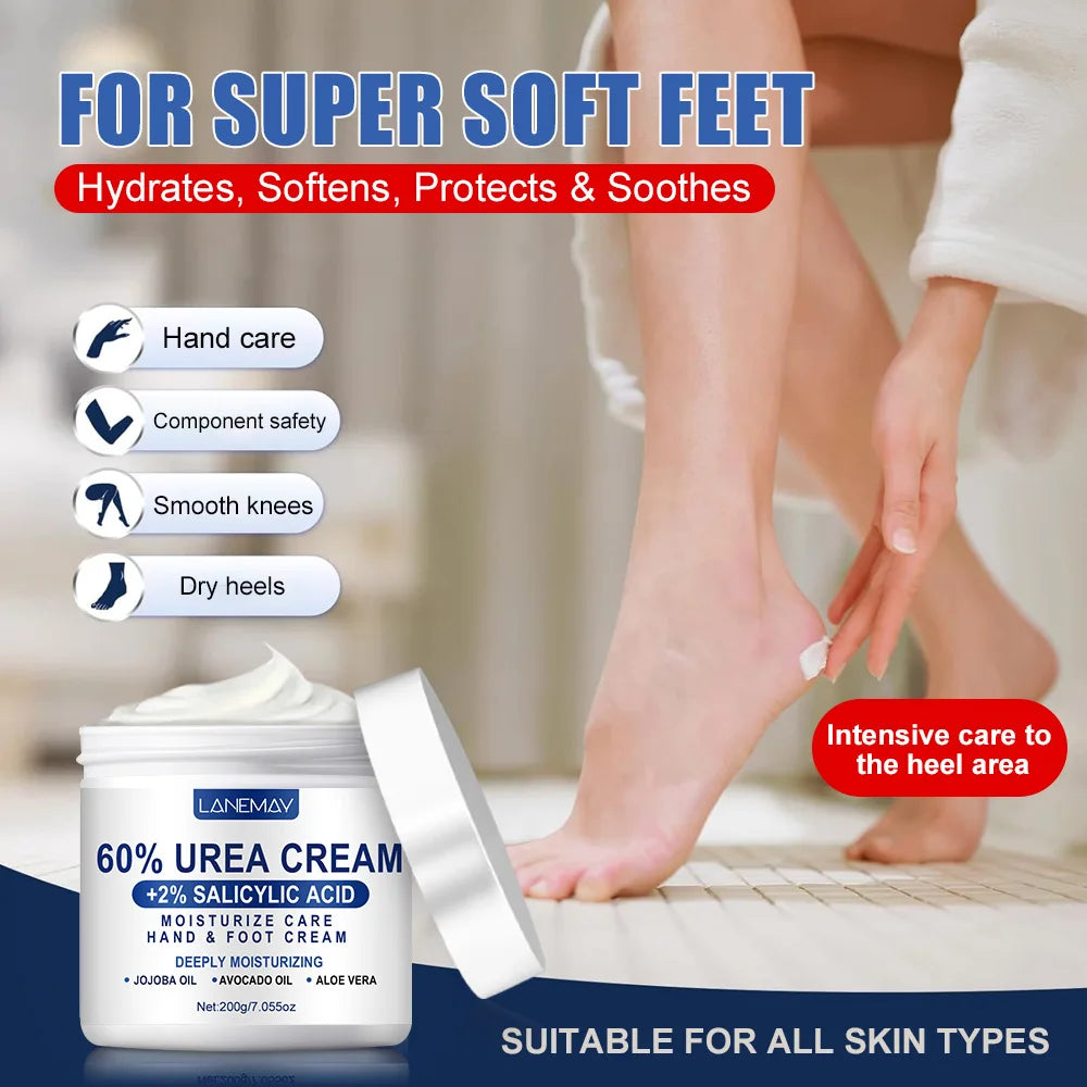 60% Urea Hand & Foot Cream – Salicylic Acid & Glycerin