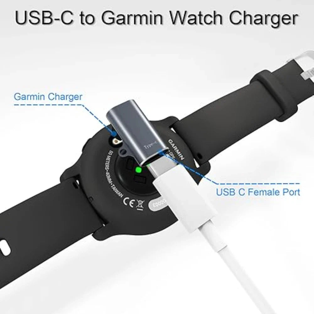 Garmin Fenix 8/7/6 Forerunner 955 965 USB-C Charger Cable