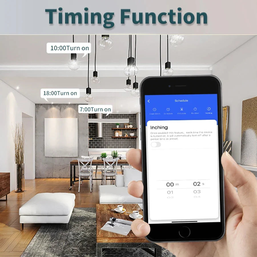Tuya WiFi 433MHz Smart Wall Switch 1/2/3 Gang – Alexa & Google